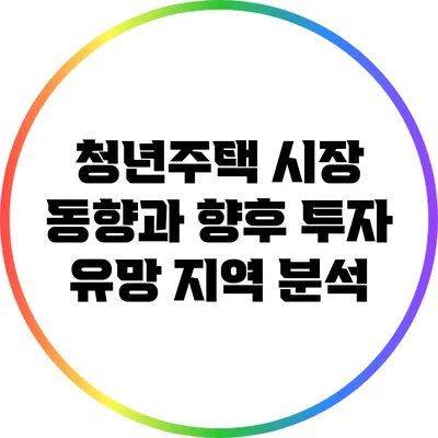 청년주택 시장 동향과 향후 투자 유망 지역 분석