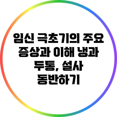 임신 극초기의 주요 증상과 이해: 냉과 두통, 설사 동반하기