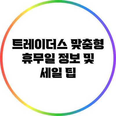 트레이더스 맞춤형 휴무일 정보 및 세일 팁